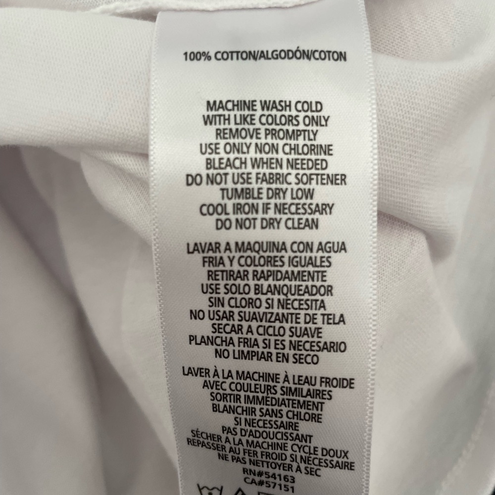 Calvin Klein White Cotton T-shirt Puff Letter Boxy Size XL NWT Classic 90s Y2K - Picture 6 of 7